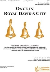 Once in Royal David's City Handbell sheet music cover